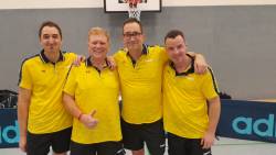 Unsere Mannschaft gegen Lövenich - Torsten, Adam, Daniel und Armin