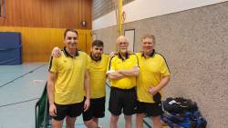 Unsere Mannschaft gegen Elsdorf: Torsten Bell, Gianluca Pili, Peter Nagel und Adam Dresen